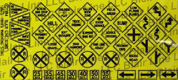 Blair Line 006 - Warning Sings #2 - N Scale