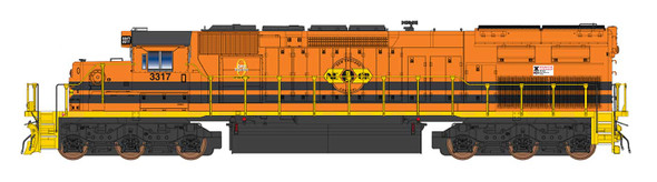 Pre-Order - InterMountain 69427(S)-03 - EMD SD40T-2 w/ LokSound 5 Sound & DCC New England Central Railroad (NECR) (GWRR) 3317 - N Scale