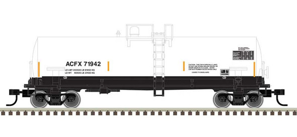 Atlas 50006150 - ACF 14,000-Gallon Kaolin Tank Car American Car & Foundry (ACFX) 71939  - N Scale