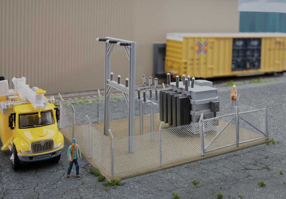 Walthers Cornerstone 933-4175 - Small Substation  - HO Scale Kit