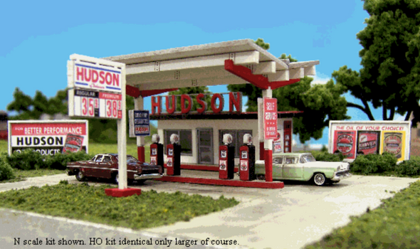 Blair Line 1002 - Hudson Oil Gas Station - N Scale Laser Cut Kit