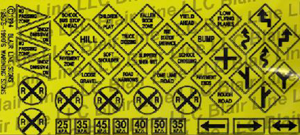 Blair Line 106 - Warning Signs #2 - HO Scale