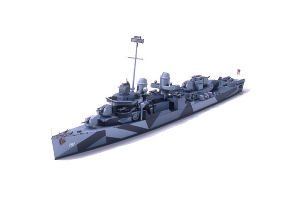 Tamiya 31907 - US Navy Destroyer DD-797 Cushing United States  - 1:700 Scale Kit