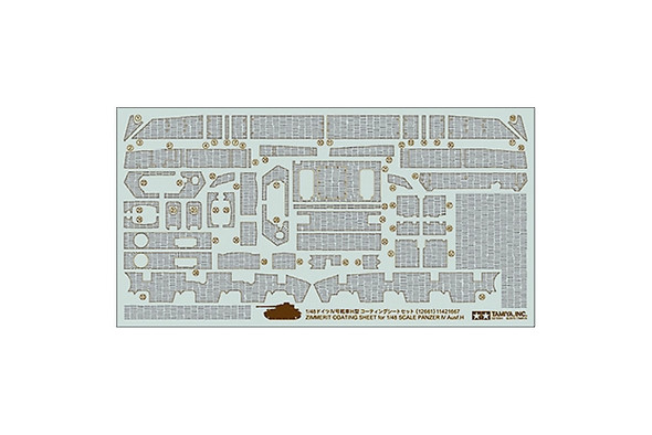 Tamiya 12661 - Zimmerit Coating Sheet - Panzer IV Germany  - 1:48 Scale Kit