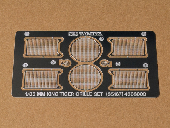 Tamiya 35167 - King Tiger Etched Grille Germany  - 1:35 Scale Kit