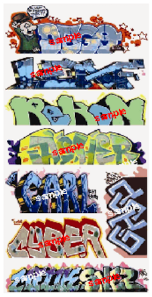 Blair Line 1261 Graffiti Decals - Mega Set #12 - N Scale