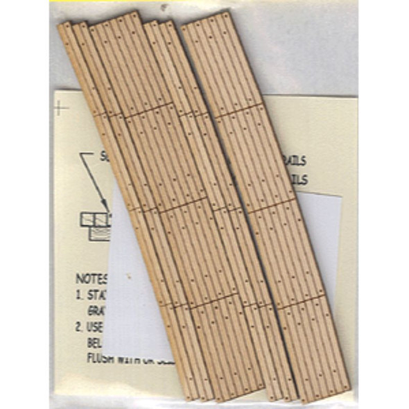 Blair Line 130 - Laser-Cut Curved 2-Lane Wood Grade Crossing pkg(2) -- 36" Radius   - HO Scale Kit