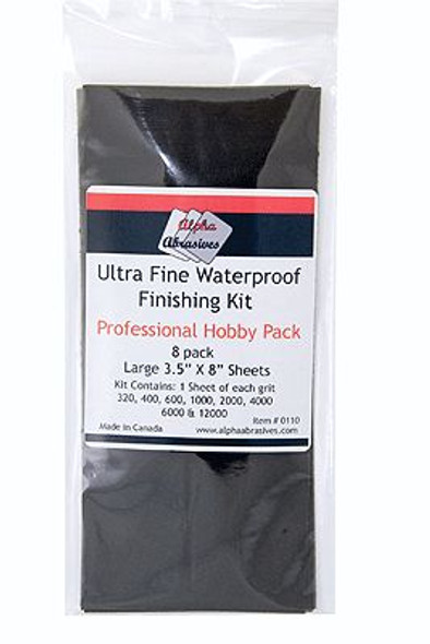 Alpha Abrasives 0110 - Ultra Fine Waterproof Finishing Kit