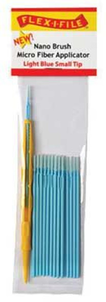 Flex-i-File N935003 - Nano Brush - Small Tip & 1 Applicator Handle/Holder (light blue) pkg(24)