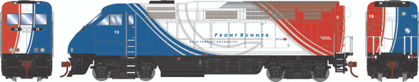 Pre-Order - Athearn RTR 64957 - EMD F59PHI w/ Econami™ DCC & Sound Utah FrontRunner (UTAX) 19 - HO Scale