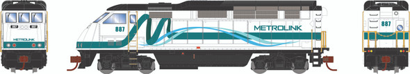 Pre-Order - Athearn 15971 - EMD F59PHI w/ Econami™ DCC & Sound Metrolink (SCAX) 887 - N Scale