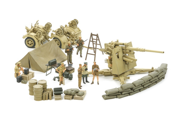 Tamiya 37009 - German 88mm Gun Flak37 Germany - 1:48 Scale Kit