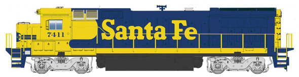 Pre-Order - Walthers Mainline 910-9567 - GE Dash 8-40B Atchison, Topeka and Santa Fe (ATSF) 7411  - HO Scale