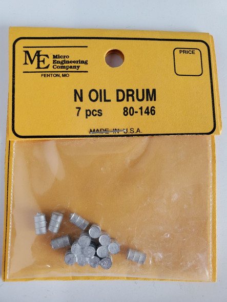 Micro Engineering 80-146 - Oil Drum 7pcs  - N Scale