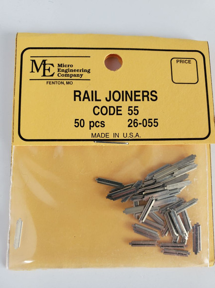 Micro Engineering 26-055 - Code 55 Rail Joiners 50pcs  - N Scale