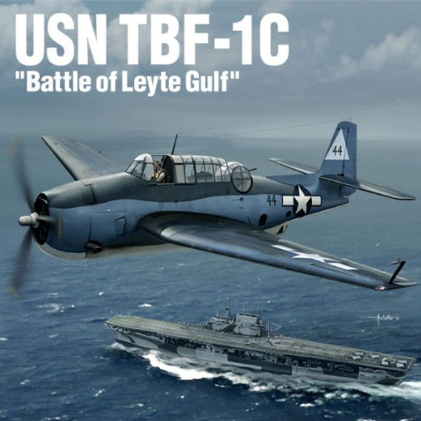 Academy 12340 - TBF-1C "Battle of Leyte Gulf" USN United States  - 1:48 Scale Kit