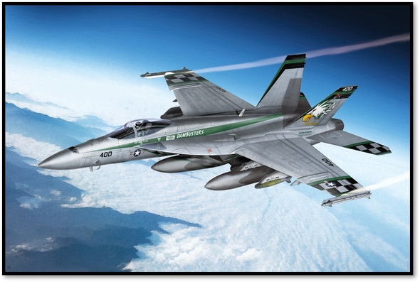 Academy 12565 - F/A-18E VFA-195 "Chippy Ho" USN United States  - 1:72 Scale Kit