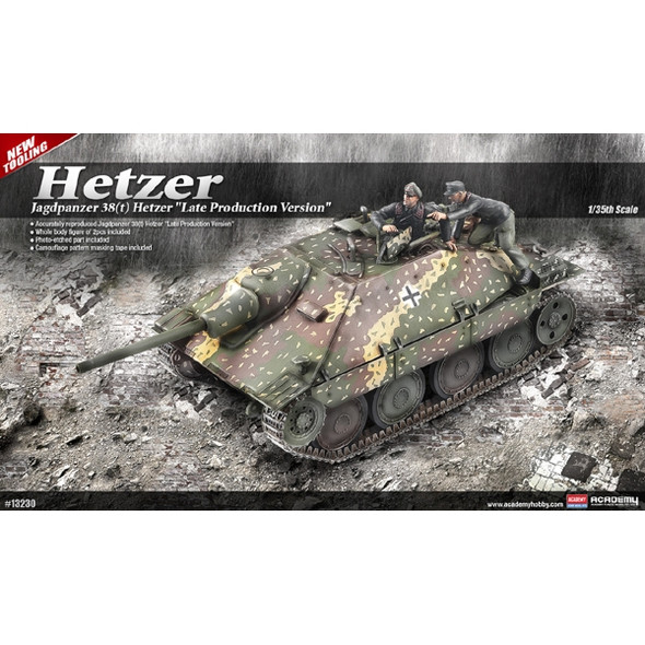 Academy 13230 - JAGDPANZER 38(t) HETZER "Late Production Version" Germany  - 1:35 Scale Kit