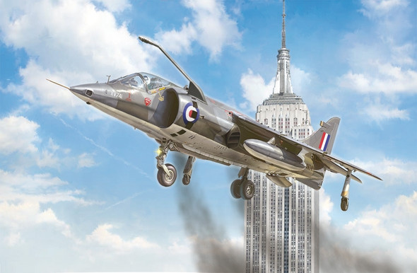 Italeri 1435 - Harrier GR.1 Great Trans-Atlantic Air Race 50th Anniversary Great Britain  - 1:72 Scale Kit