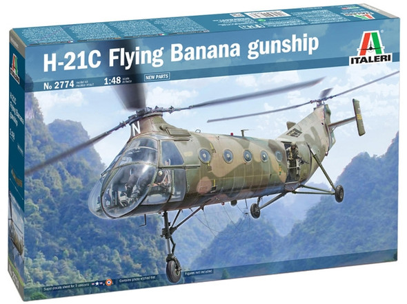 Italeri 2774 - H-21C "Flying Banana" Gunship United States  - 1:48 Scale Kit