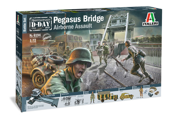 Italeri 6194 - Battle Set "Pegasus Bridge" - D-Day 75th Anniversary France  - 1:72 Scale Kit