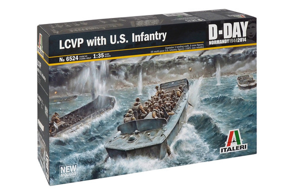 Italeri 6524 - LCVP with US Infantry United States  - 1:35 Scale Kit