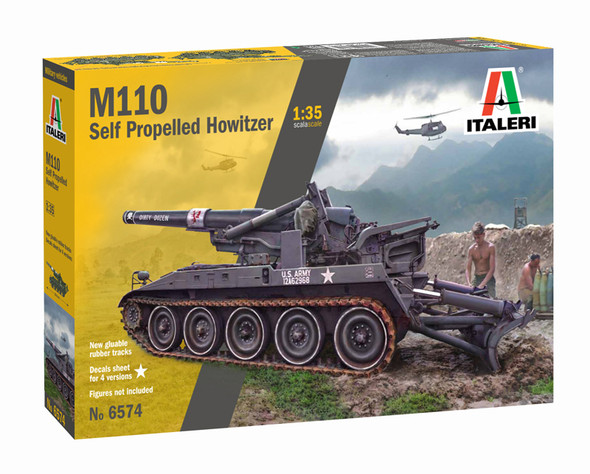 Italeri 6574 - M110 Self Propelled Howitzer United States  - 1:35 Scale Kit