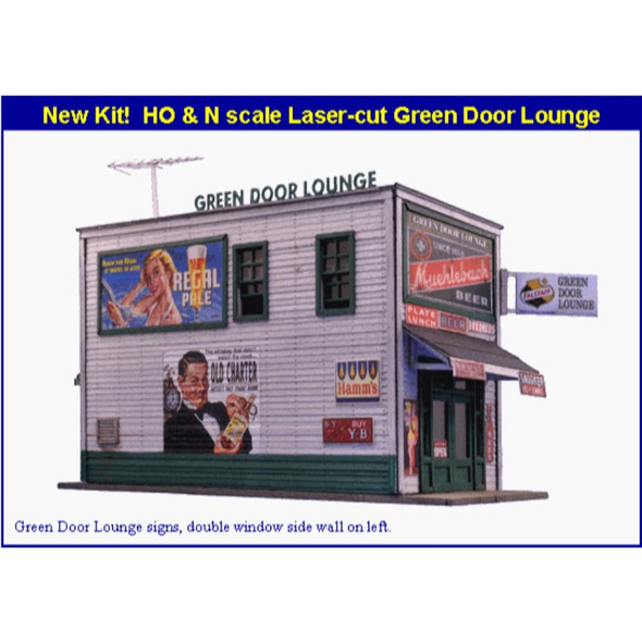 Blair Line 2008 - Laser Cut Green Door Lounge Kit - HO Scale