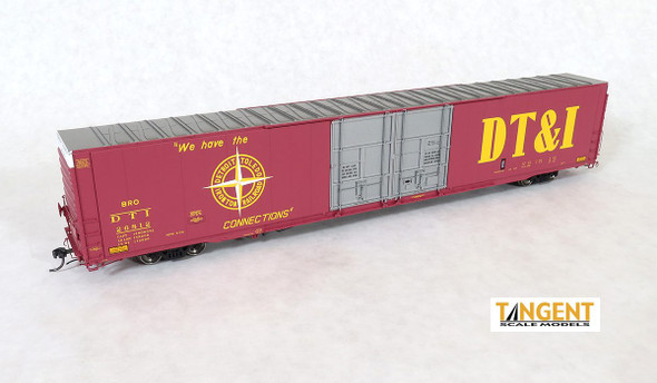 Tangent Scale Models 25046-06 - Greenville 86′ Double Plug Door Box Car Detroit, Toledo and Ironton (DTI) 26838 - HO Scale