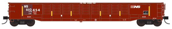 Trainworx 25213-09 - 52’6″ Corrugated Gondola Norfolk Southern (NS) 610454 - N Scale