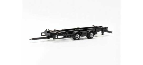 Herpa Models 085540 - Interchangeable Dual-Axle Trailer Chassis pkg(2)  - HO Scale Kit