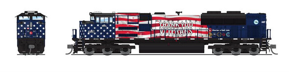 PRE-ORDER - Broadway Limited 8444 - EMD SD70ACe (STEALTH SERIES) Montana Rail Link (MRL) 4407 - N Scale