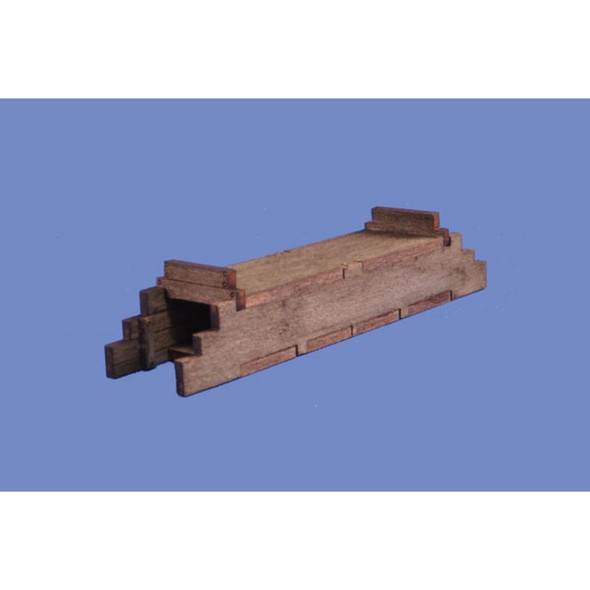 Blair Line 2809 - Wood Box Culvert -- 3.2 x 3/4 x 1/2"  8.1 x 1.9 x 1.3cm   - HO Scale Kit