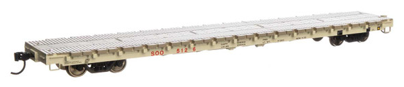 Walthers Mainline 910-5409 - 60' Pullman-Standard Flatcar Soo Line (SOO) 5126 - HO Scale