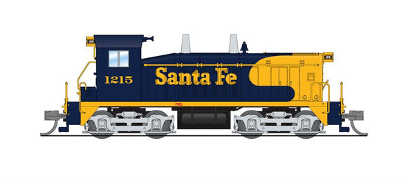 Broadway Limited 7481 - EMD NW2 w/ Paragon4 Sound/DC/DCC Atchison, Topeka and Santa Fe (ATSF) 1217 - N Scale
