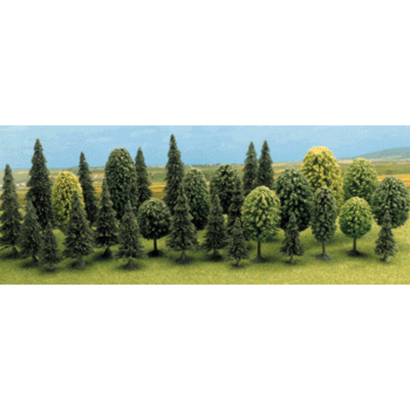 Busch 6489 - Mixed Forest Trees 30pc   -