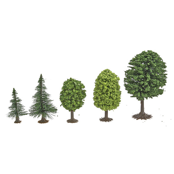 Busch 6591 - Mixed Forest Trees 50pc   -