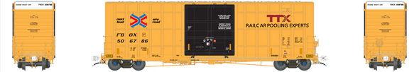 Aurora Miniatures 305003 - Gunderson 6276 50' Plate F Boxcar TTX (FBOX) 506479  - HO Scale