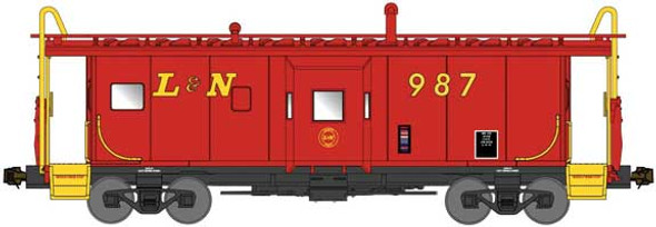 Bluford Shops 42150 - International Car Bay Window Caboose Phase 2 Louisville & Nashville (L&N) 987 - N Scale