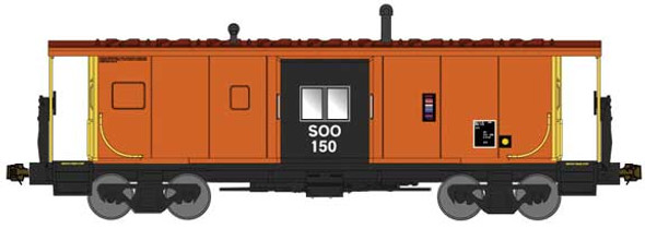 Bluford Shops 44280 - International Car Bay Window Caboose Phase 4