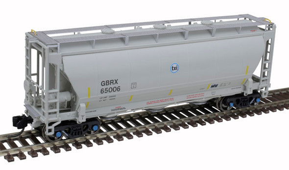 Atlas 50006217 - Trinity 3230 Pressure Differential Covered Hopper Greenbrier Leasing (GBRX) 65004 - N Scale