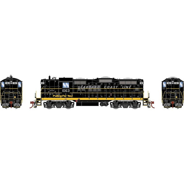 Athearn Genesis 30732 - EMD GP18 w/ Tsunami2 DCC & Sound Seaboard Coast Line (SCL) 1063 - HO Scale