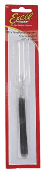 Excel 30417 - Slanted Fine Point Tweezers Polished Finish - Midwest Model  Railroad