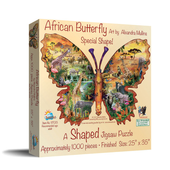 SunsOut 97013 - African Butterfly Jigsaw Puzzle