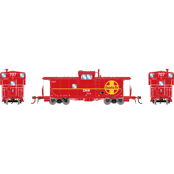 Athearn Genesis 78381 - ICC Caboose w/ Lights & Sound Toledo, Peoria and Western (TPW) 707 - HO Scale