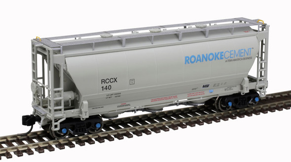 Atlas 50006209 - Trinity 3230 Pressure Differential Covered Hopper Roanoke Cement (RCCX) 133 - N Scale