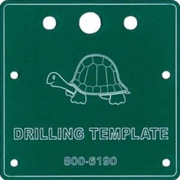 Circuitron 800-6190 - Tortoise Drilling Template