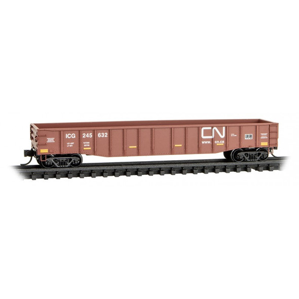 Micro-Trains Line 10500632 - 50' Steel Side 15 Panel Gondola Canadian National (CN) ICG 245632 - N Scale