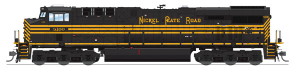 PRE-ORDER: Broadway Limited 8542 - GE ES44AC w/ Paragon4 Sound/DC/DCC Norfolk Southern (NS) 8100 NKP Heritage - HO Scale