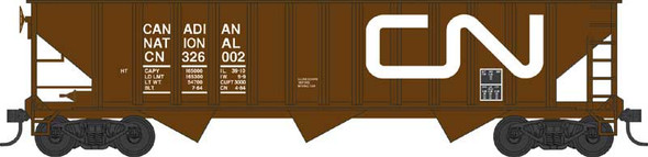 Bowser 42904 - 70 Ton 12 Panel Triple Hopper  Blt. 7-64 Canadian National (CN) 326002 - HO Scale